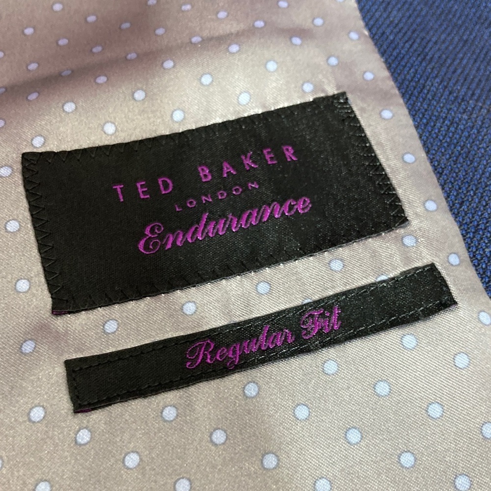 Ted Baker Blue and White Polka Dot Fabric - Picture 6 of 11